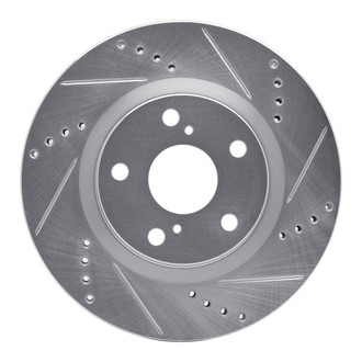 DFC® - Premium Drilled and Slotted Front Passenger Side Brake Rotor