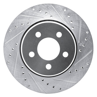 DFC® - Premium Drilled and Slotted Front Passenger Side Brake Rotor