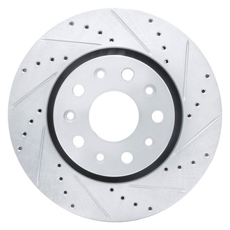 DFC® - Premium Drilled and Slotted Front Passenger Side Brake Rotor