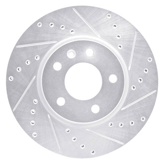 DFC® - Premium Drilled and Slotted Front Passenger Side Brake Rotor