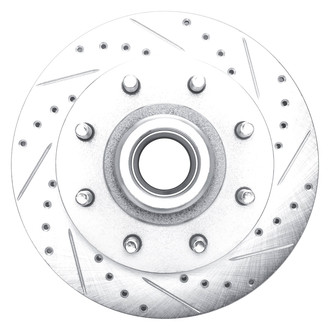 DFC® - Premium Drilled and Slotted Front Passenger Side Brake Rotor