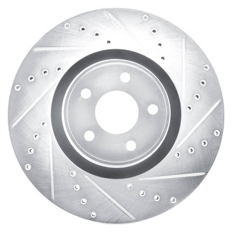 DFC® - Premium Drilled and Slotted Front Passenger Side Brake Rotor