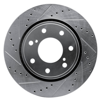 DFC® - Premium Drilled and Slotted Front Driver Side Brake Rotor
