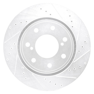 DFC® - Premium Drilled and Slotted Front Passenger Side Brake Rotor