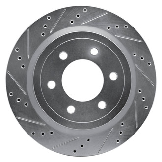 DFC® - Premium Drilled and Slotted Rear Driver Side Brake Rotor