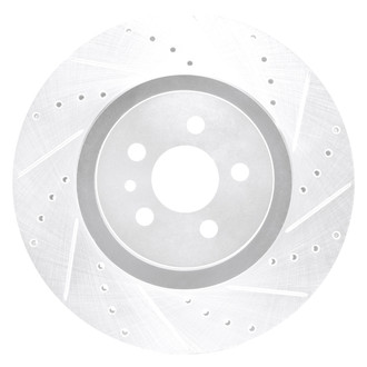 DFC® - Premium Drilled and Slotted Front Passenger Side Brake Rotor