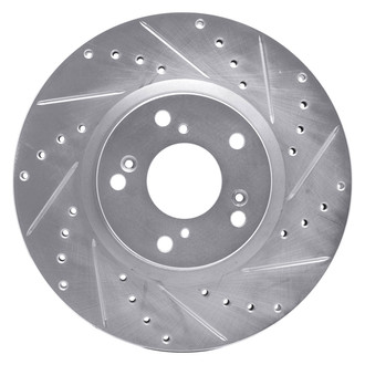 DFC® - Premium Drilled and Slotted Front Passenger Side Brake Rotor