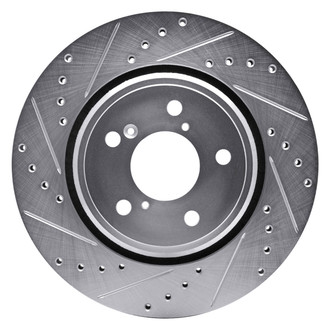 DFC® - Premium Drilled and Slotted Front Driver Side Brake Rotor