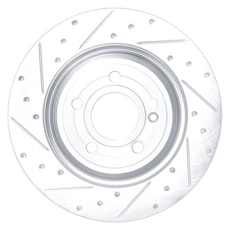DFC® - Premium Drilled and Slotted Rear Driver Side Brake Rotor
