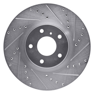 DFC® - Premium Drilled and Slotted Front Passenger Side Brake Rotor
