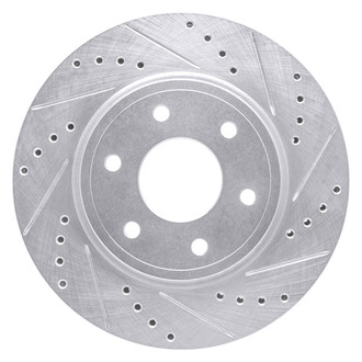 DFC® - Premium Drilled and Slotted Front Passenger Side Brake Rotor