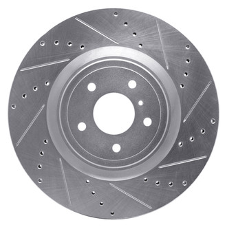 DFC® - Premium Drilled and Slotted Front Passenger Side Brake Rotor