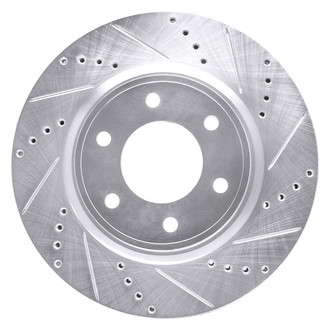 DFC® - Premium Drilled and Slotted Front Passenger Side Brake Rotor