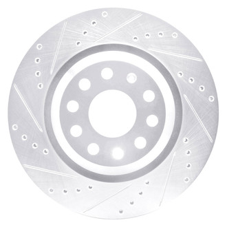DFC® - Premium Drilled and Slotted Rear Driver Side Brake Rotor