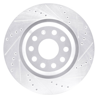 DFC® - Premium Drilled and Slotted Rear Passenger Side Brake Rotor