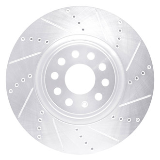 DFC® - Premium Drilled and Slotted Front Passenger Side Brake Rotor