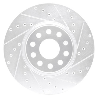 DFC® - Premium Drilled and Slotted Front Passenger Side Brake Rotor