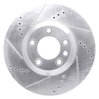 DFC® - Premium Drilled and Slotted Front Passenger Side Brake Rotor