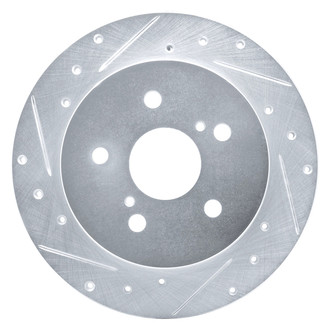 DFC® - Premium Drilled and Slotted Rear Driver Side Brake Rotor
