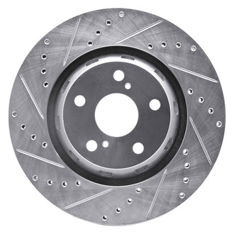 DFC® - Premium Drilled and Slotted Front Driver Side Brake Rotor