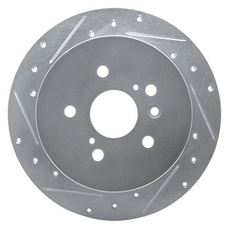 DFC® - Premium Drilled and Slotted Rear Driver Side Brake Rotor