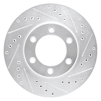 DFC® - Premium Drilled and Slotted Front Passenger Side Brake Rotor