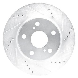 DFC® - Premium Drilled and Slotted Front Passenger Side Brake Rotor