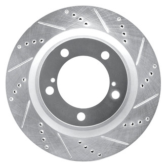 DFC® - Premium Drilled and Slotted Front Passenger Side Brake Rotor