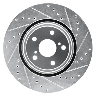 DFC® - Premium Drilled and Slotted Front Passenger Side Brake Rotor
