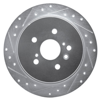 DFC® - Premium Drilled and Slotted Rear Driver Side Brake Rotor