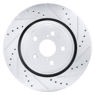 DFC® - Premium Drilled and Slotted Front Passenger Side Brake Rotor