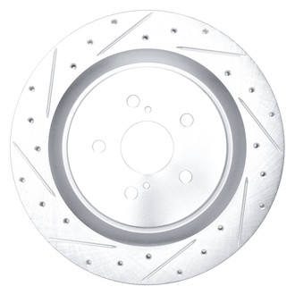 DFC® - Premium Drilled and Slotted Rear Driver Side Brake Rotor