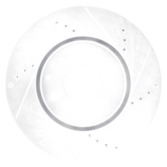 DFC® - Premium Drilled and Slotted Front Passenger Side Brake Rotor