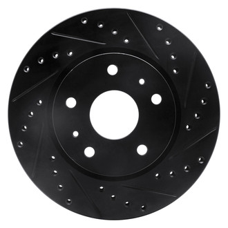 DFC® - Premium Drilled and Slotted Front Passenger Side Brake Rotor