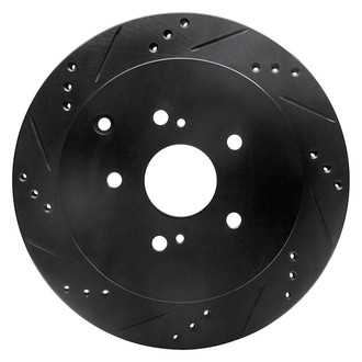 DFC® - Premium Drilled and Slotted Rear Driver Side Brake Rotor
