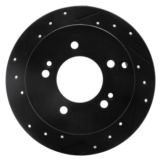 DFC® - Premium Drilled and Slotted Rear Driver Side Brake Rotor
