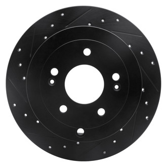 DFC® - Premium Drilled and Slotted Rear Driver Side Brake Rotor