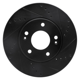 DFC® - Premium Drilled and Slotted Front Passenger Side Brake Rotor
