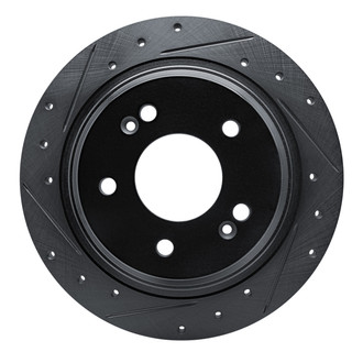 DFC® - Premium Drilled and Slotted Rear Driver Side Brake Rotor