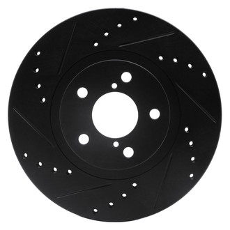 DFC® - Premium Drilled and Slotted Front Driver Side Brake Rotor