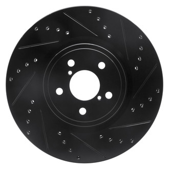 DFC® - Premium Drilled and Slotted Front Passenger Side Brake Rotor