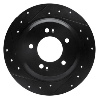 DFC® - Premium Drilled and Slotted Rear Driver Side Brake Rotor