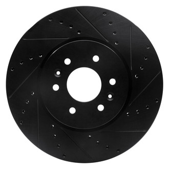 DFC® - Premium Drilled and Slotted Front Passenger Side Brake Rotor