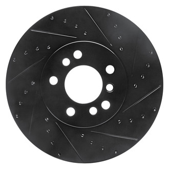 DFC® - Premium Drilled and Slotted Front Passenger Side Brake Rotor