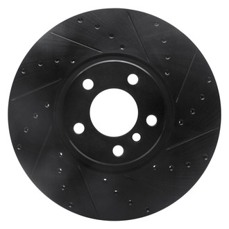 DFC® - Premium Drilled and Slotted Front Passenger Side Brake Rotor