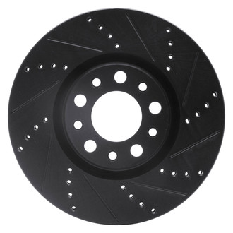 DFC® - Premium Drilled and Slotted Front Passenger Side Brake Rotor