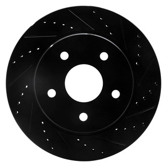 DFC® - Premium Drilled and Slotted Front Passenger Side Brake Rotor