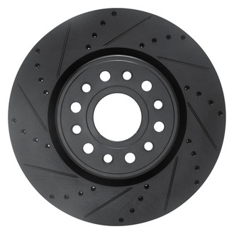 DFC® - Premium Drilled and Slotted Front Driver Side Brake Rotor