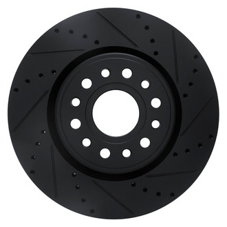 DFC® - Premium Drilled and Slotted Front Passenger Side Brake Rotor