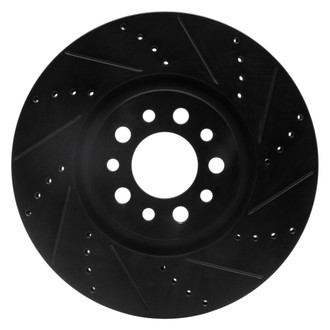 DFC® - Premium Drilled and Slotted Front Passenger Side Brake Rotor